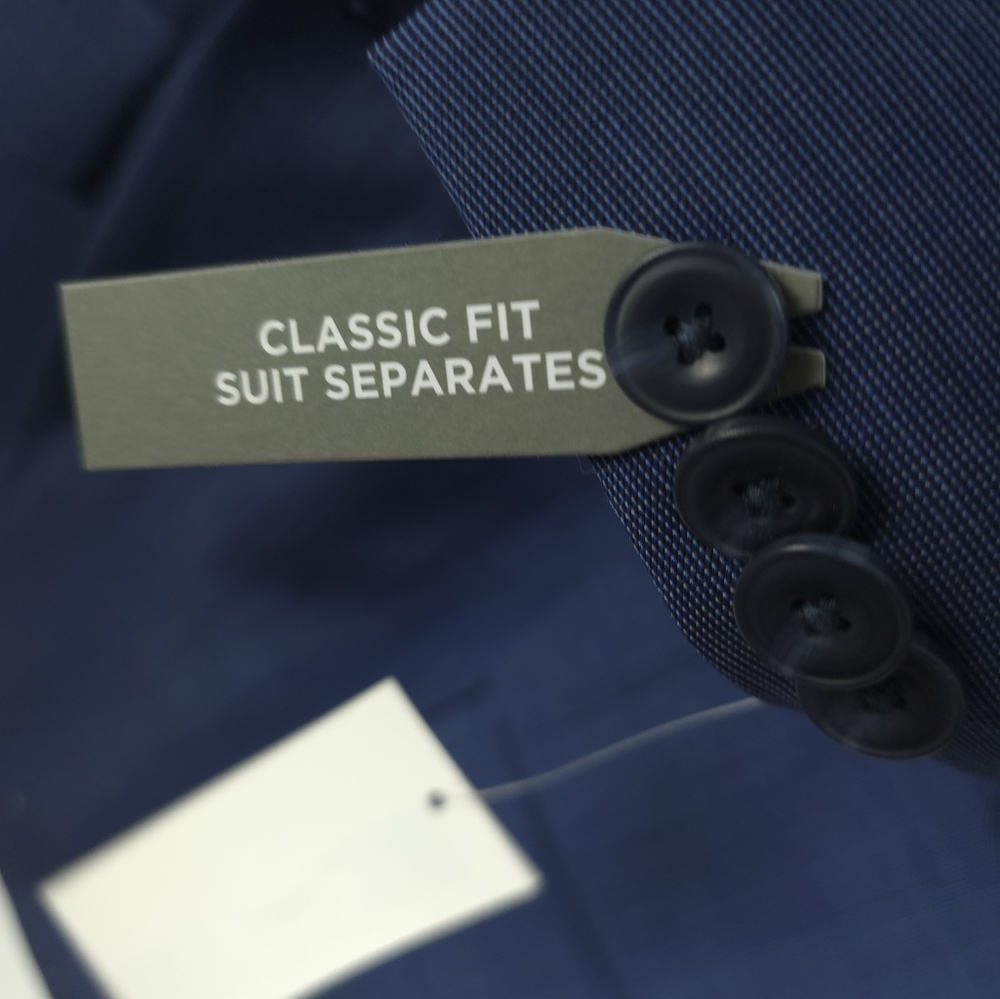 Michael Kors Men's Classic-Fit Wool Stretch Solid Suit Jacket New Sz 46reg - Picture 7 of 9
